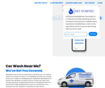 Mobilewash.com(The best mobile car wash & car detailing app) Screenshot