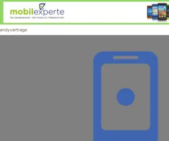 Mobilexperte.com(Handyvertrag, Handy Angebote für Handyverträge, Handytarife, Festnetz, DSL, mobile Kommunikation) Screenshot