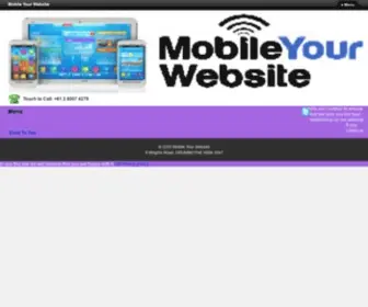 Mobileyourwebsite.com(Mobile Your Website) Screenshot