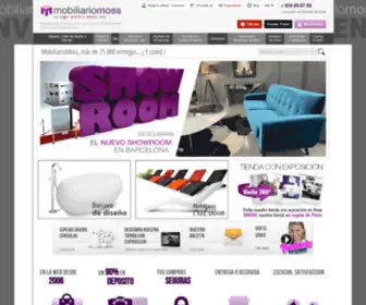 Mobiliariomoss.com(Muebles de diseño) Screenshot