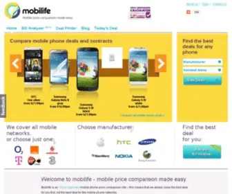 Mobilife.com(Mobile deals) Screenshot