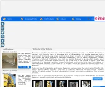 Mobility-Aids.co.in(Handicap Disability Wheelchairs India) Screenshot