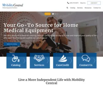 Mobilitycentralinc.com(Mobility & Home Medical Equipment Provider in Vestavia Hills) Screenshot