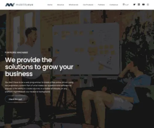 Mobilityeye.com(Mobility Eye FZC) Screenshot