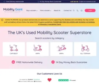 Mobilitygiant.co.uk(Mobility Giant) Screenshot