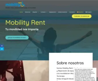 Mobilityrent.es(Alquiler venta y reparación de ayudas a la movilidad) Screenshot