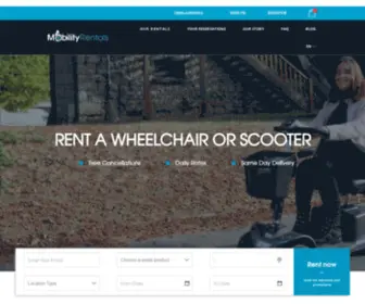 Mobilityrentals.com(Hassle free wheelchair and mobility scooter rentals in NYC) Screenshot