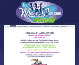 Mobilitysalon.com(Mobile Salon and Spa Services) Screenshot