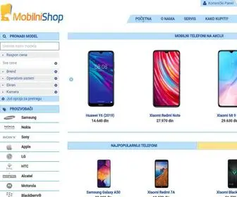 Mobilnishop.com(Mobilni telefoni cene i online prodaja) Screenshot