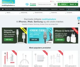 Mobilopladere.dk(→) Screenshot