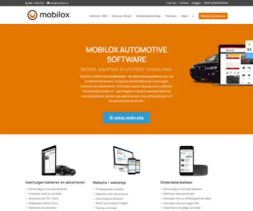 Mobilox.nl(Gemakkelijk je voorraad beheren en adverteren) Screenshot