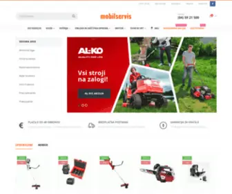 Mobilservis.si(Gozdarska in vrtna oprema ter stroji) Screenshot