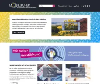 Mobilsicher.de(Startseite) Screenshot