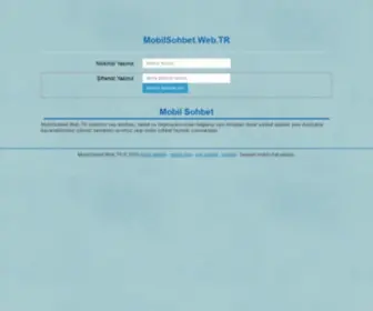 Mobilsohbet.web.tr(Mobil) Screenshot