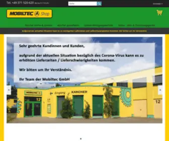 Mobiltecshop.net(Mobiltec GmbH Shop) Screenshot