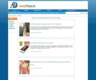 Mobiltest.dk(Test & anmeldelser af nye og gamle mobiltelefoner) Screenshot