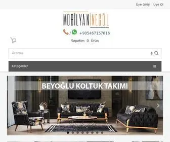 Mobilyaninegol.com(İnegöl Mobilyası Online Satış Sitesi) Screenshot