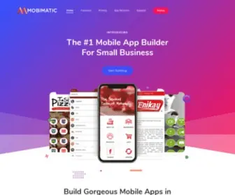 Mobimatic.io(Drag and Drop Mobile App Builder for Businesses) Screenshot