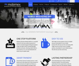 Mobimex.com(MobiMex Maximising Your Revenue Potential) Screenshot