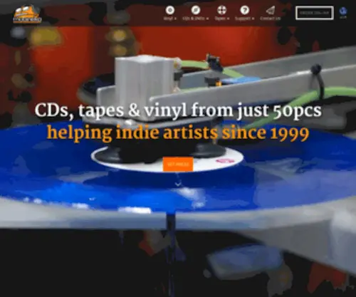 Mobineko.com(Mobineko Vinyl Pressing Plant) Screenshot