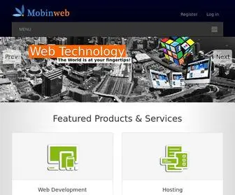 Mobinweb.com(Hosting company) Screenshot