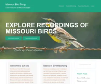 Mobirdsong.org(A new resource for Missouri birders) Screenshot