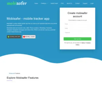 Mobisafer.com(Mobile tracker) Screenshot