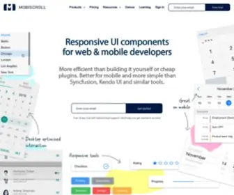 Mobiscroll.com(Advanced calendaring and scheduling solutions) Screenshot