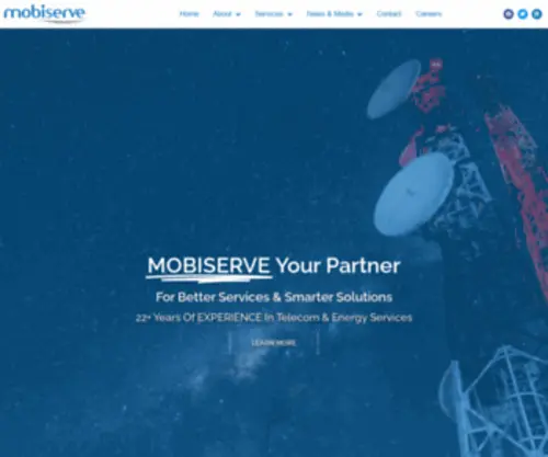 Mobiserveholding.com(Telecom & Energy Services) Screenshot