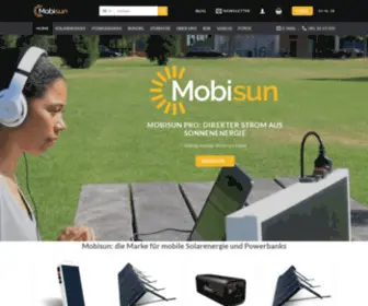 Mobisun.de(Mobisun: die marke für mobile solarenergie und powerbanks mobisun tragbare solarenergie mobisun) Screenshot