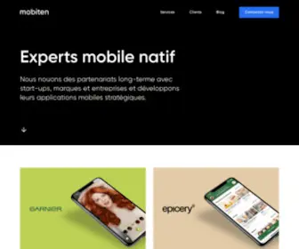 Mobiten.com(Experts mobile natif (iOS) Screenshot