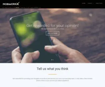 Mobiworkx.com(Paid Surveys) Screenshot