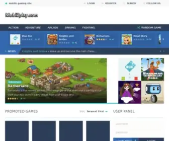 Mobizplay.com(Mobizplay Free Mobile and online Games) Screenshot