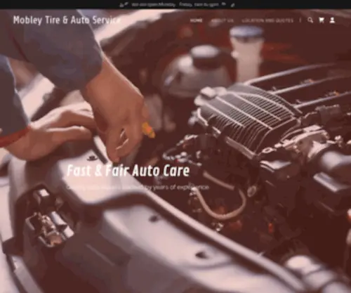 Mobleytire.com(Mobley Tire & Auto Service) Screenshot
