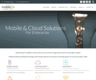 Mobliciti.com(Mobile & Cloud Security Solutions for Enterprise) Screenshot
