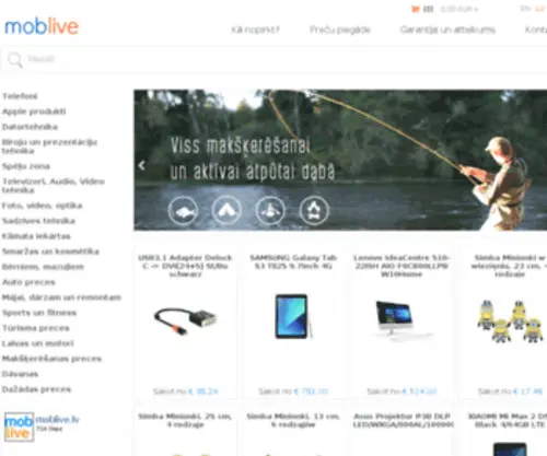 Moblive.lv(Interneta veikals) Screenshot