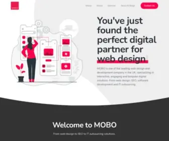 Mobo.co.uk(MOBO is a leading UK web design and development company) Screenshot