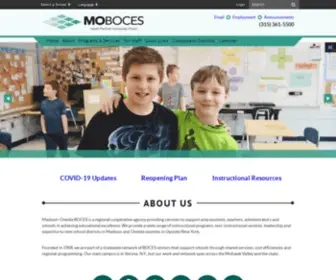 Moboces.org(Madison-oneida board of cooperative educational services) Screenshot