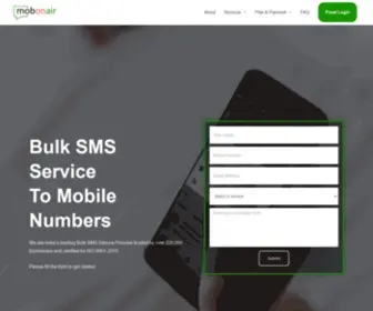 Mobonair.in(Bulk SMS Service) Screenshot