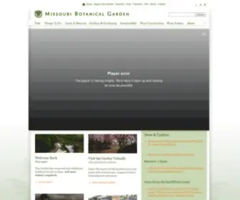 Mobot.org(Missouri Botanical Garden) Screenshot