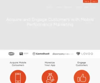 Mobpartner.com(Mobile Performance Marketing for Customer Acquisition and Engagement) Screenshot