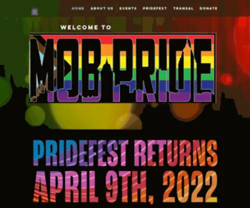 Mobpride.org(Pridefest 2020) Screenshot