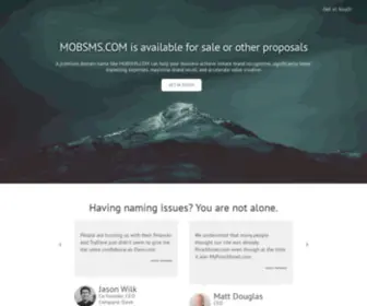 Mobsms.com(A unique opportunity to secure for your brand) Screenshot