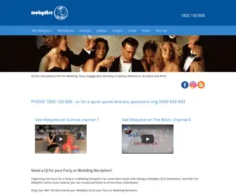 Mobydisc.com.au(DJ Hire) Screenshot