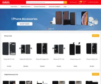 Mobyfy.com(Mobile spareparts and accessories distributer) Screenshot