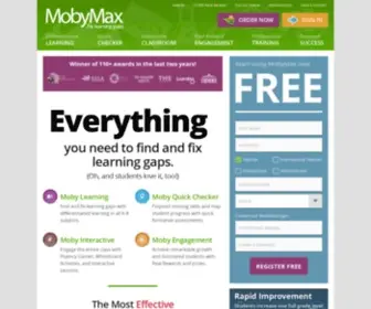 Mobymax.com(Award-winning MobyMax) Screenshot