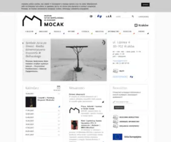 Mocak.com.pl(MOCAK Muzeum Sztuki Współczesnej w Krakowie) Screenshot