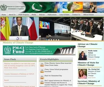 Mocc.gov.pk(Ministry of climate change) Screenshot