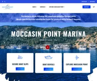 Moccasinpointmarina.com(Moccasin Point Marina) Screenshot