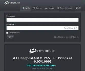 Mochtarik.net(#1 Cheapest SMM PANEL) Screenshot